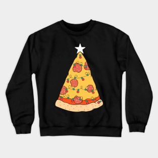 Pizza Christmas Tree Crewneck Sweatshirt